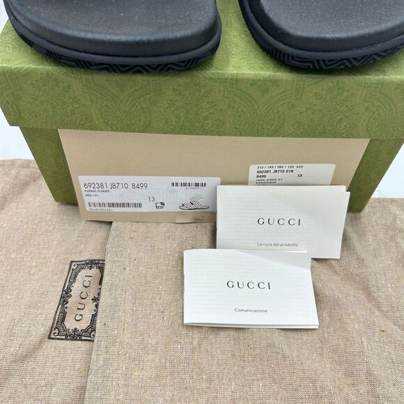 Men’s Gucci, Agrado double strap sandals size 13 made in Italy - Picture 4 of 11